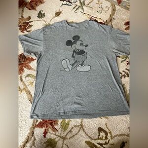 Disney Gray Mickey Mouse Short Sleeve Tee